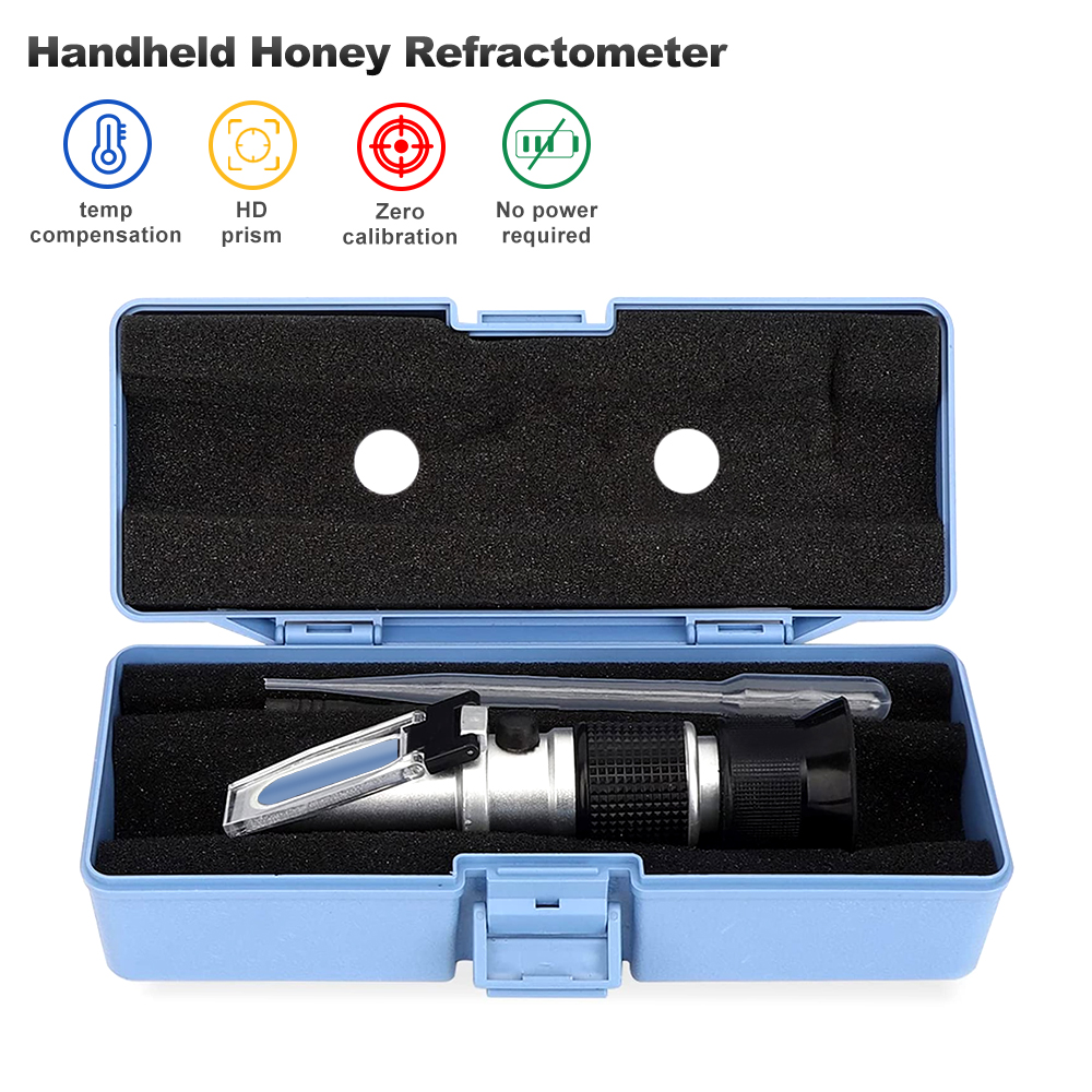 Refractometer Salinity - Ручной медовый рефрактометр 3 в 1,