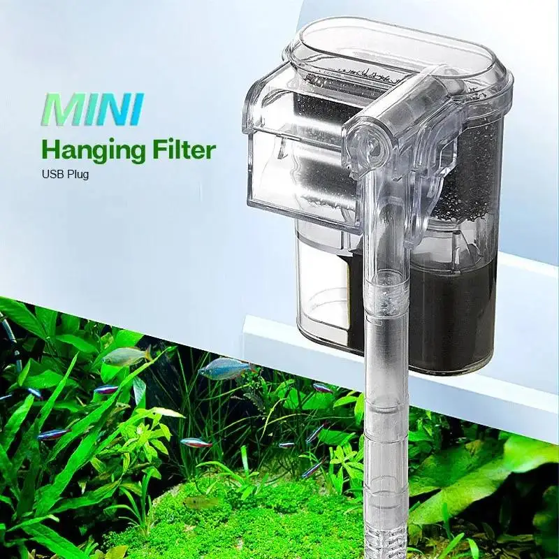 Marine Aquarium Mini - Мини-внешний фильтр-водопад для аквариума, USB, 2.5