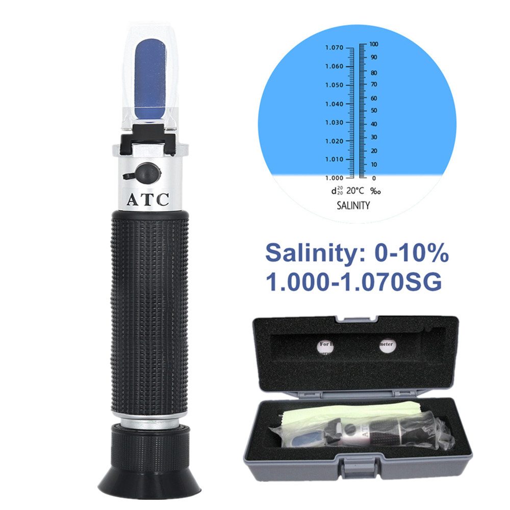 Ручной рефрактометр солености, – обзор и цена Refractometer Salinity
