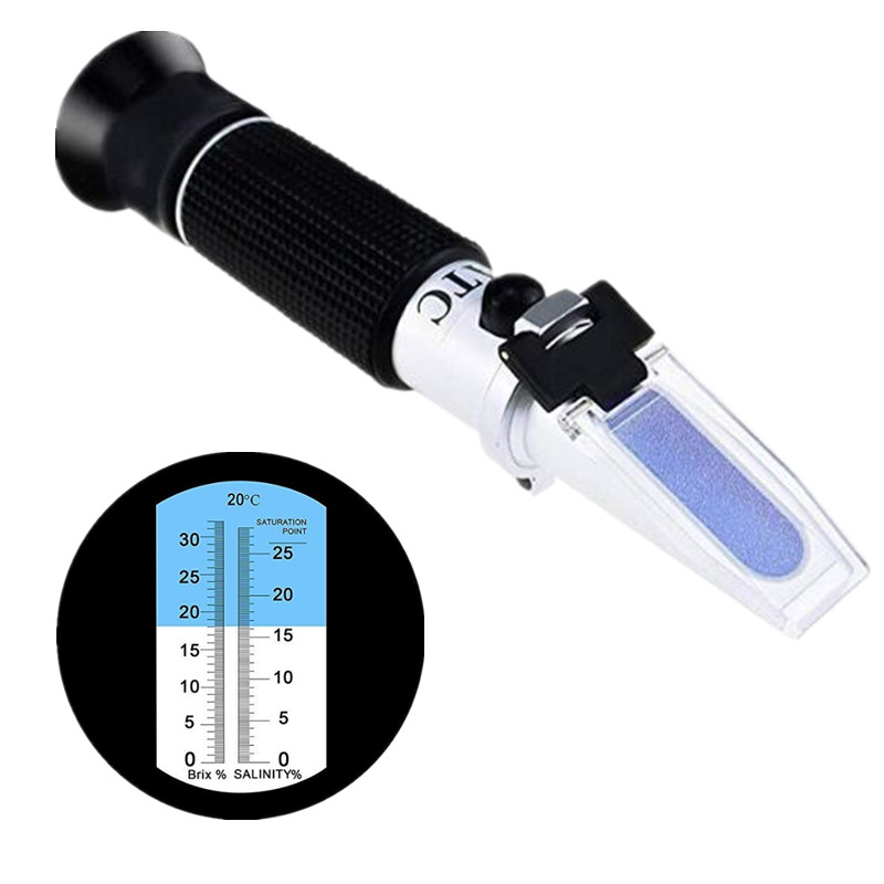 Портативный рефрактометр для с – обзор и цена Refractometer Salinity