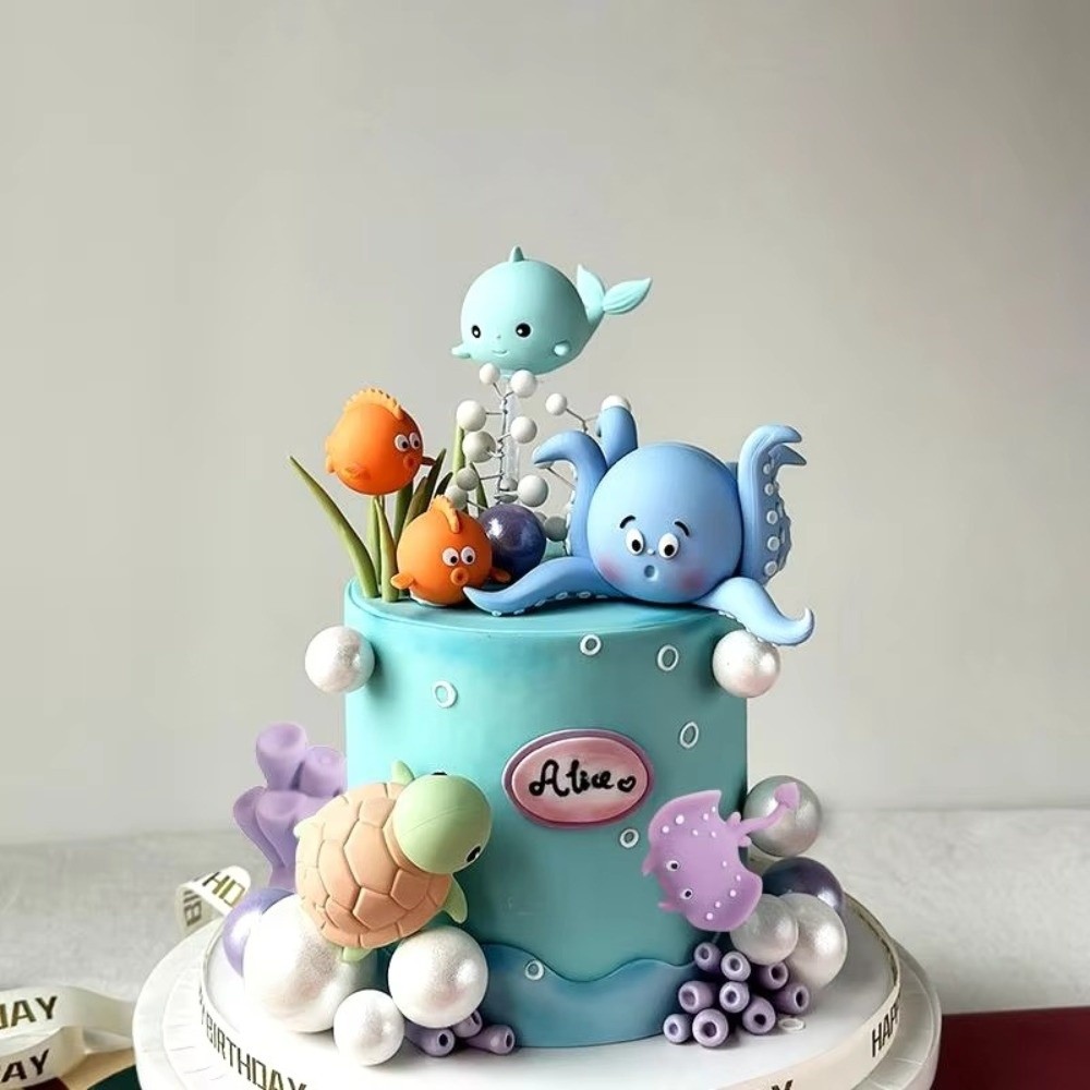 Милый ПВХ-топпер для торта: Мо – обзор и цена Marine Aquarium Decorations