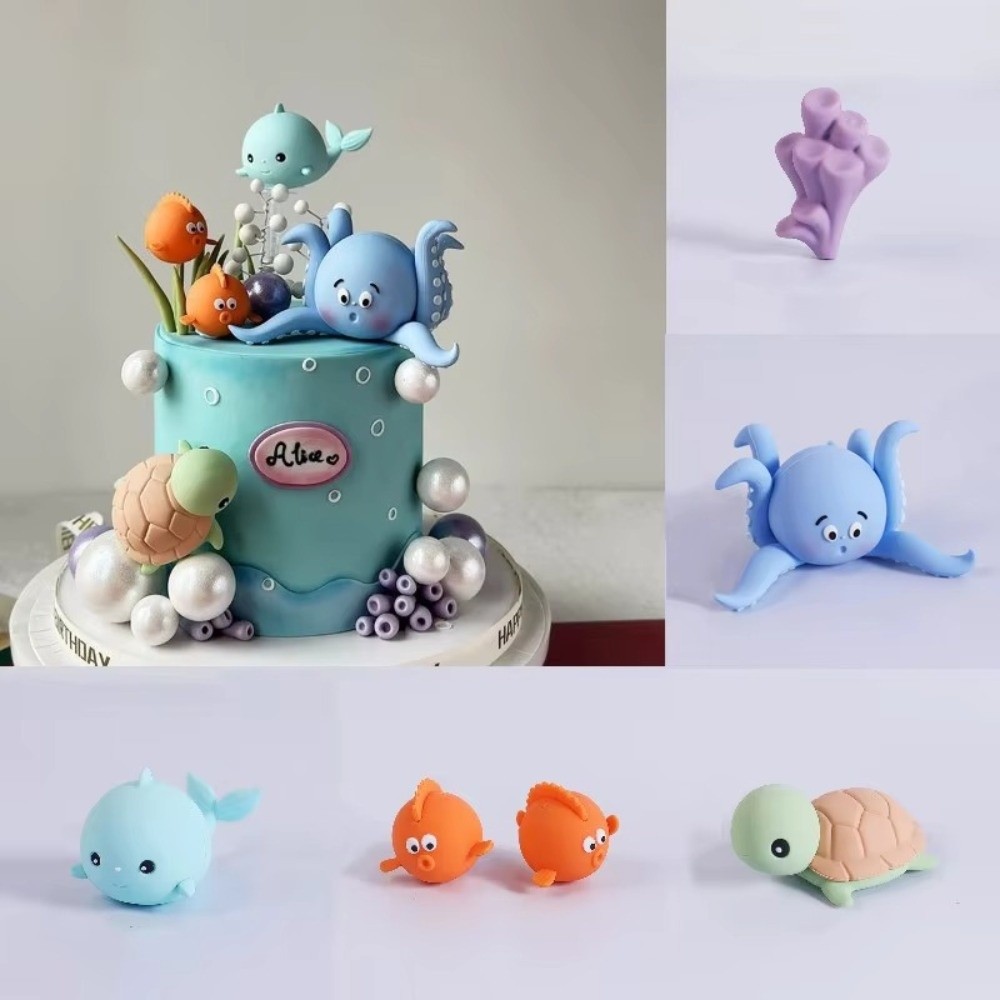 Милый ПВХ-топпер для торта: Мо – обзор и цена Marine Aquarium Decorations