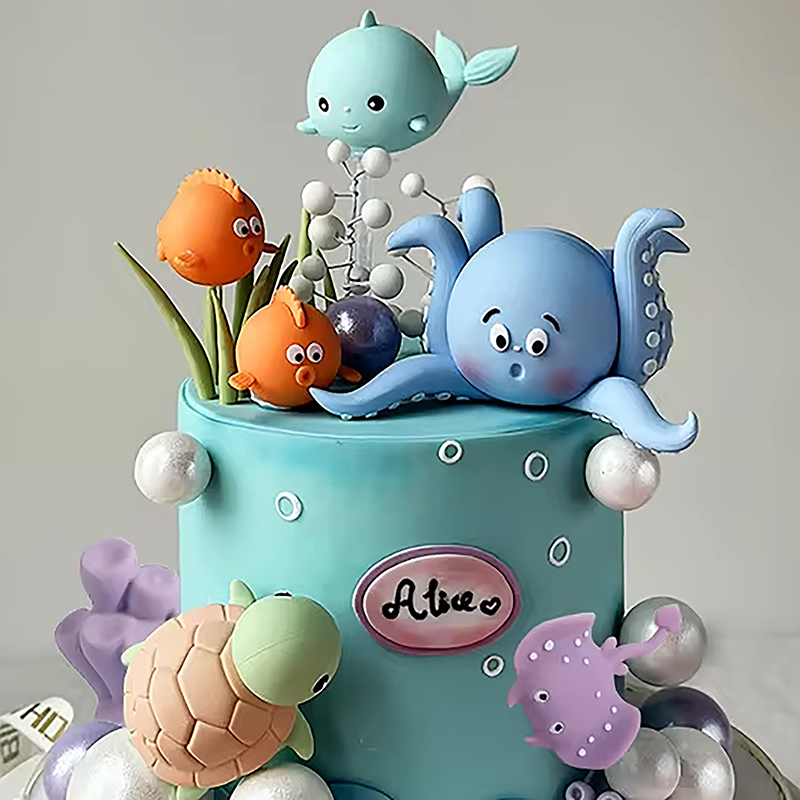 Топпер для торта с морскими жи – обзор и цена Marine Aquarium Decorations