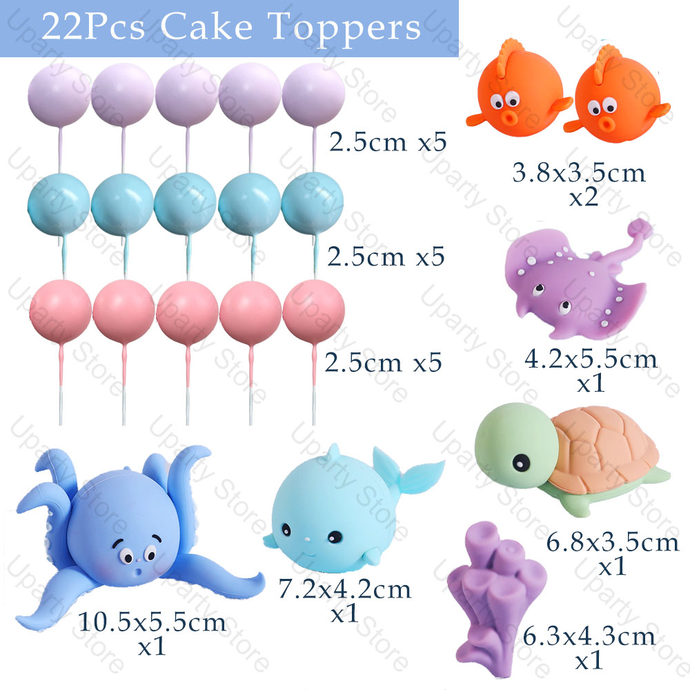 22 шт. морские животные топпер – обзор и цена Marine Aquarium Decorations