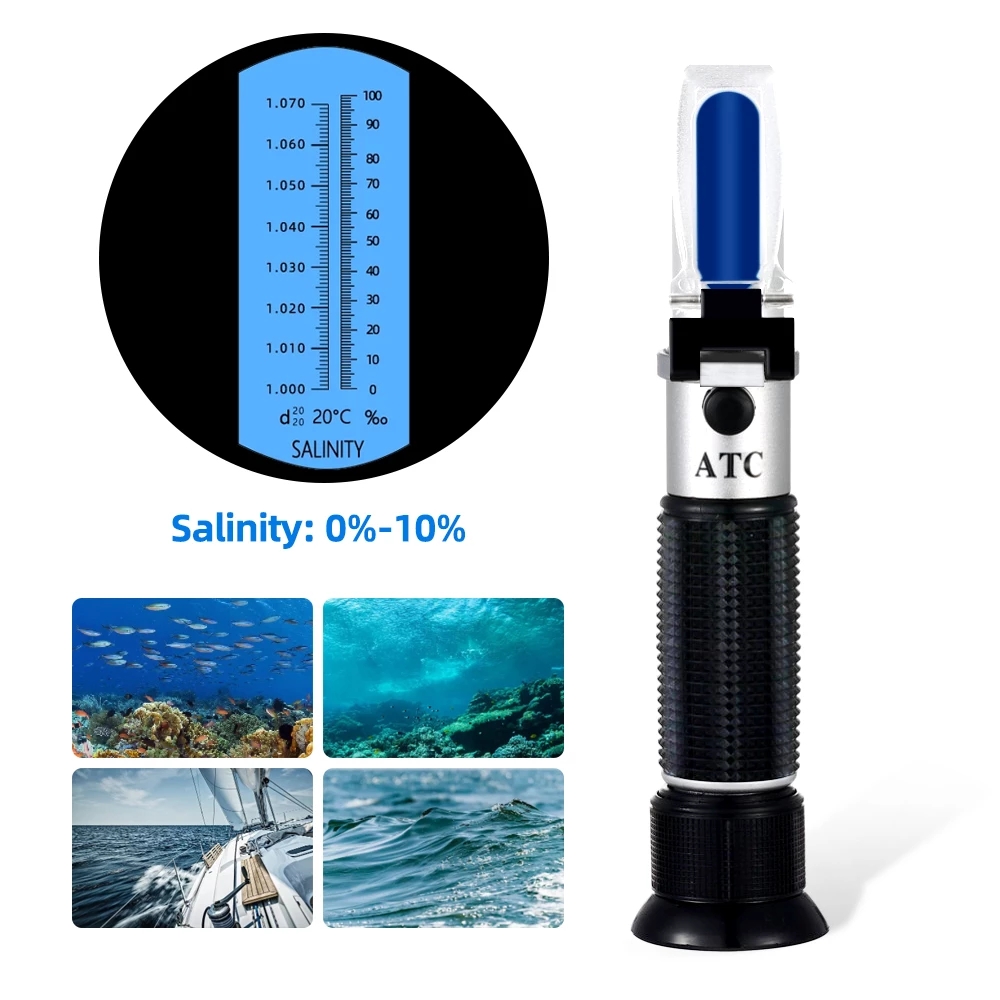 Рефрактометр солености 0-10% 1 – обзор и цена Refractometer Salinity