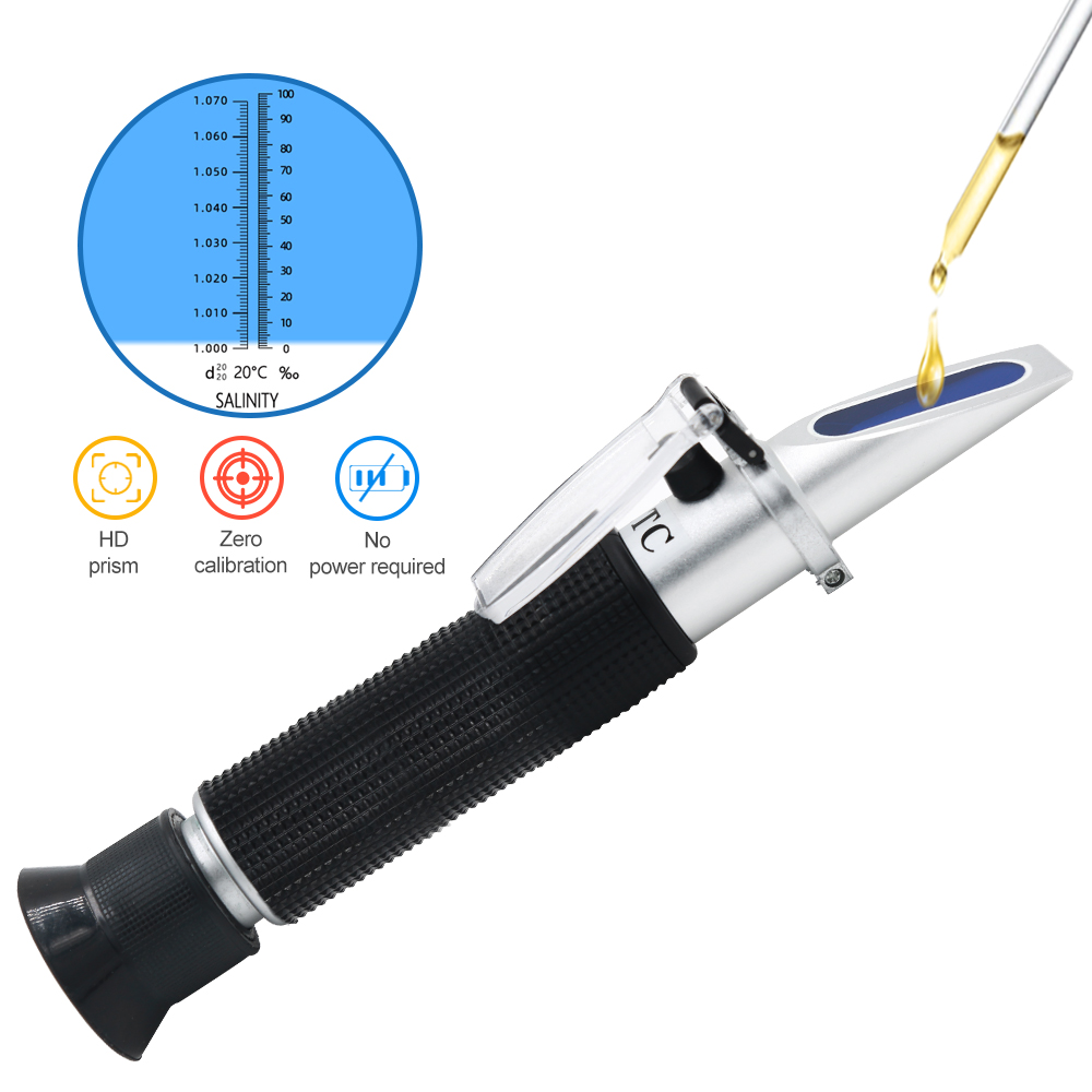 Ручной рефрактометр солености  – обзор и цена Refractometer Salinity